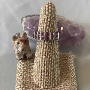 Vintage Light Purple CZ Ring
